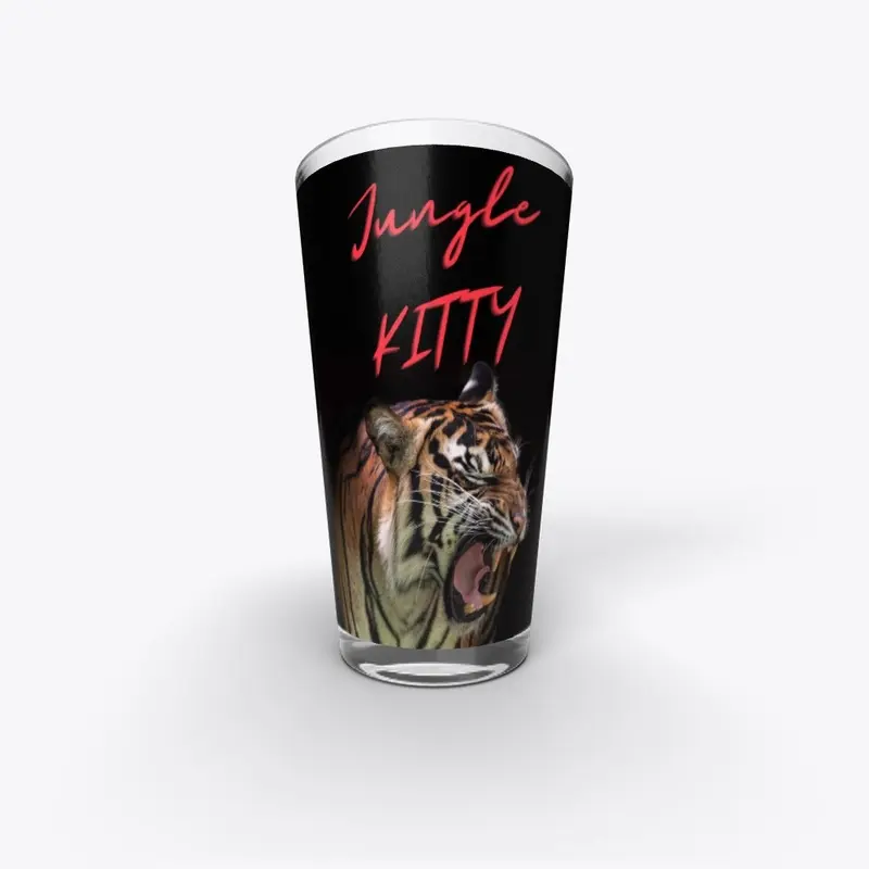 Jungle Kitty Pint Glass